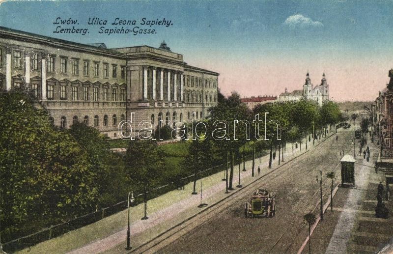 ** Lviv, Lwów, Lemberg - 2 Pre-1945 Town-view Postcards, Automobile - Ohne Zuordnung