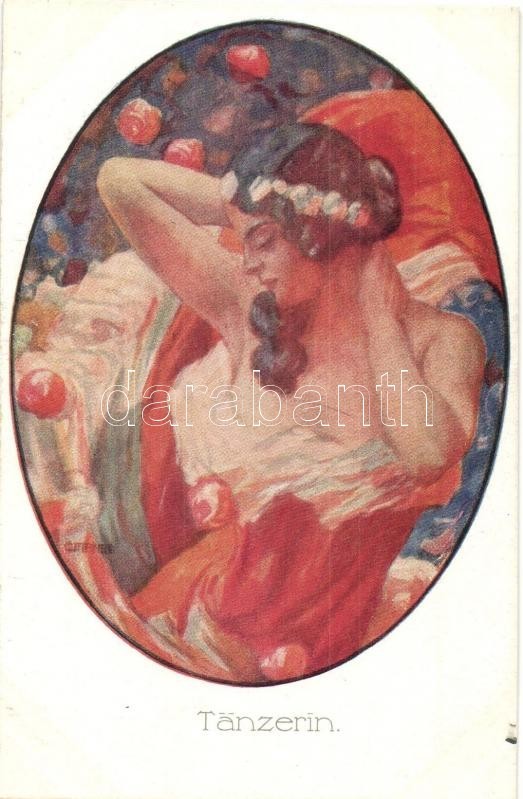 * T2 Tänzerin / Dancer. Gently Erotic Art Postcard. P.G.W.I. 508-1. S: Alfred Offner - Ohne Zuordnung