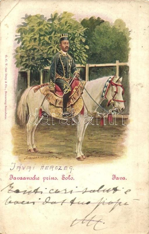 T3 Javaansche Prins Solo / Javanese Prince. Folklore + K.u.K. Feldjäger Baon No. 28.  S: Jan Van Der Heyden (r) - Non Classés