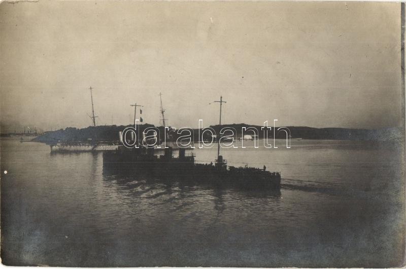 * T2 Osztrák-magyar Tátra-osztályú Romboló, Előtte Gyorscirkálóval / K.u.K. Kriegsmarine, Tatra-class Destroyer With Sco - Ohne Zuordnung