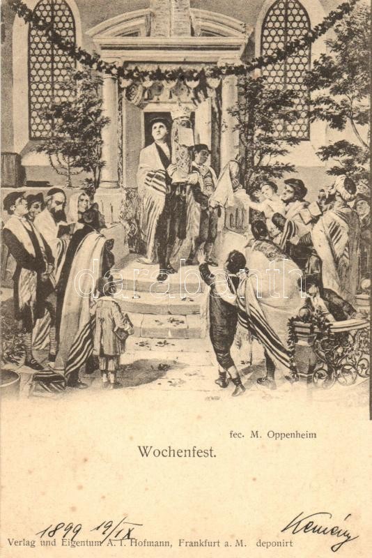 T2/T3 1899 Wochenfest / Shavuot, Judaica S: M. Oppenheim (EK) - Ohne Zuordnung
