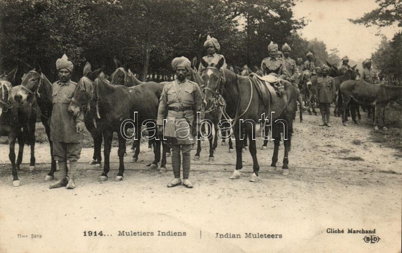 * T2/T3 1914 Indian Muleteers, Military - Ohne Zuordnung