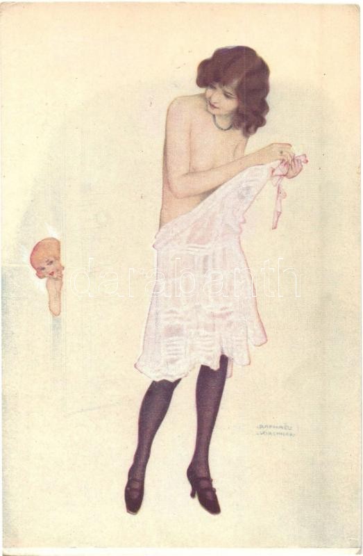 ** T2/T3 Le Petit Indiscret / Ladies, Slightly Erotic Art Postcard. S: Raphael Kirchner (EK) - Ohne Zuordnung