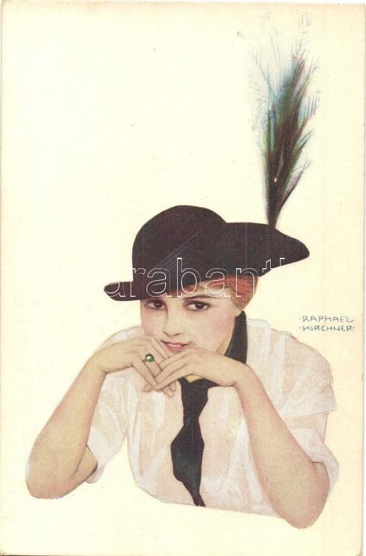 ** T2/T3 L'implaquable Siska / Lady Art Postcard. S: Raphael Kirchner (EK) - Ohne Zuordnung