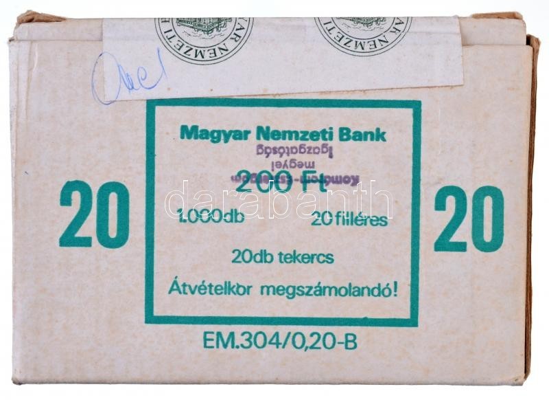 ~1996. 20f Al (1000x) 20db Bontatlan Rolni Eredeti, Bontatlan, 'Magyar Nemzeti Bank' által Lezárt Dobozban, 'Komárom-Esz - Ohne Zuordnung