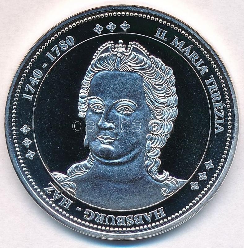 DN 'Magyarország Keresztény Királyai / Mária Terézia 1740-1780' Ag Emlékérem (20,2g/0.333/38,36mm) T:PP - Ohne Zuordnung