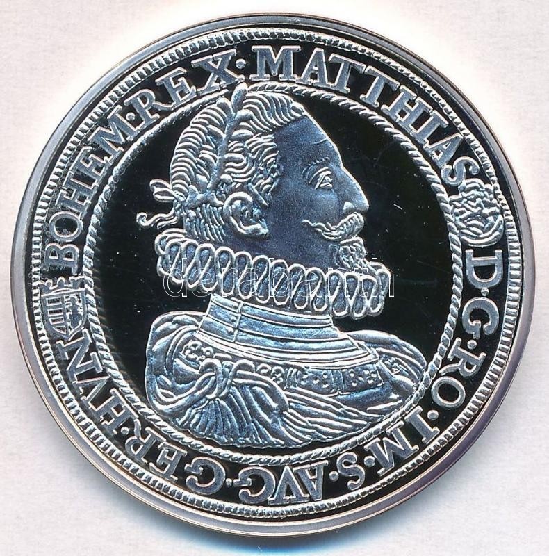 DN 'Magyar Tallérok Utánveretben - II. Mátyás Tallérja 1616' Ag Emlékérem Tanúsítvánnyal (20g/0.999/38,6mm) T:PP - Ohne Zuordnung