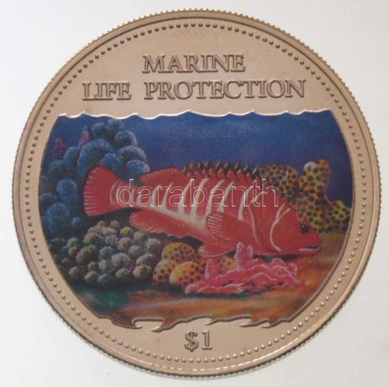 Cook-szigetek 2000. 1$ Cu-Ni 'Tengeri élet Védelme - Piros Hal' Multicolor T:PP Fo.
Cook Islands 2000. 1 Dollar Cu-Ni 'M - Ohne Zuordnung
