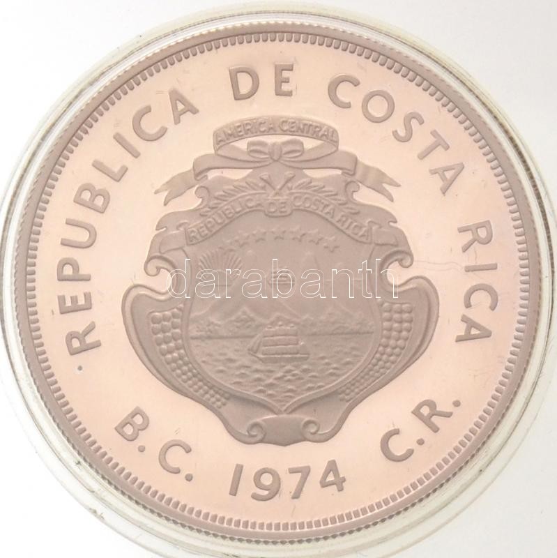 Costa Rica 1974. 100C Ag 'Manátusz' (35,4g) T:1(PP)
Costa Rica 1974. 100 Colones Ag 'Manatee' (35,4g) C:UNC(PP)
Krause K - Ohne Zuordnung
