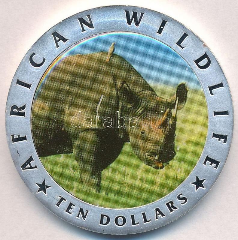 Libéria 2002. 10$ Cu-Ni 'Afrikai Vadak - Orrszarvú' Multicolor T:PP
Liberia 2002. 10 Dollars Cu-Ni 'African Wildlife - R - Ohne Zuordnung