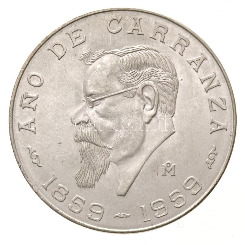 Mexikó 1959. 5P Ag 'Carranza Születésének 100. évfordulója' T:1-
Mexico 1959. 5 Pesos Ag 'Centennial Of Carranza's Birth - Ohne Zuordnung