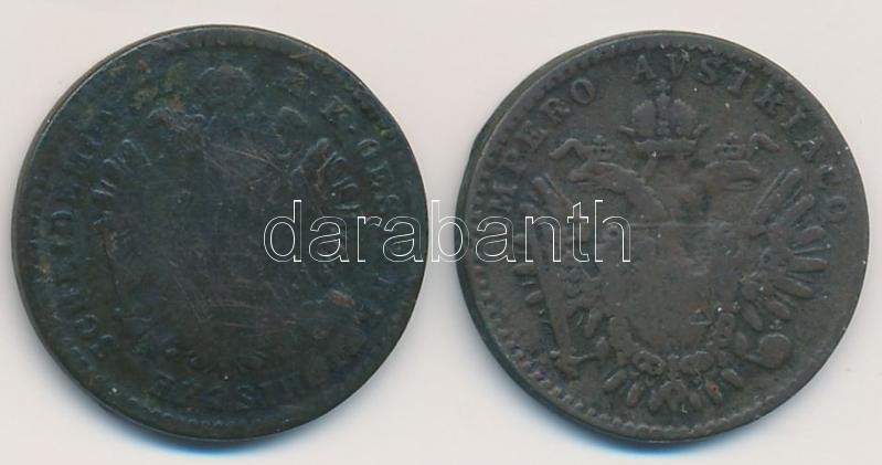 Olasz Államok / Velence 1852V 3c Cu + Ausztria 1860V 1kr Cu T:2-,3 ü., Kis Ph.
Italian States / Venice 1852V 3 Centessim - Ohne Zuordnung