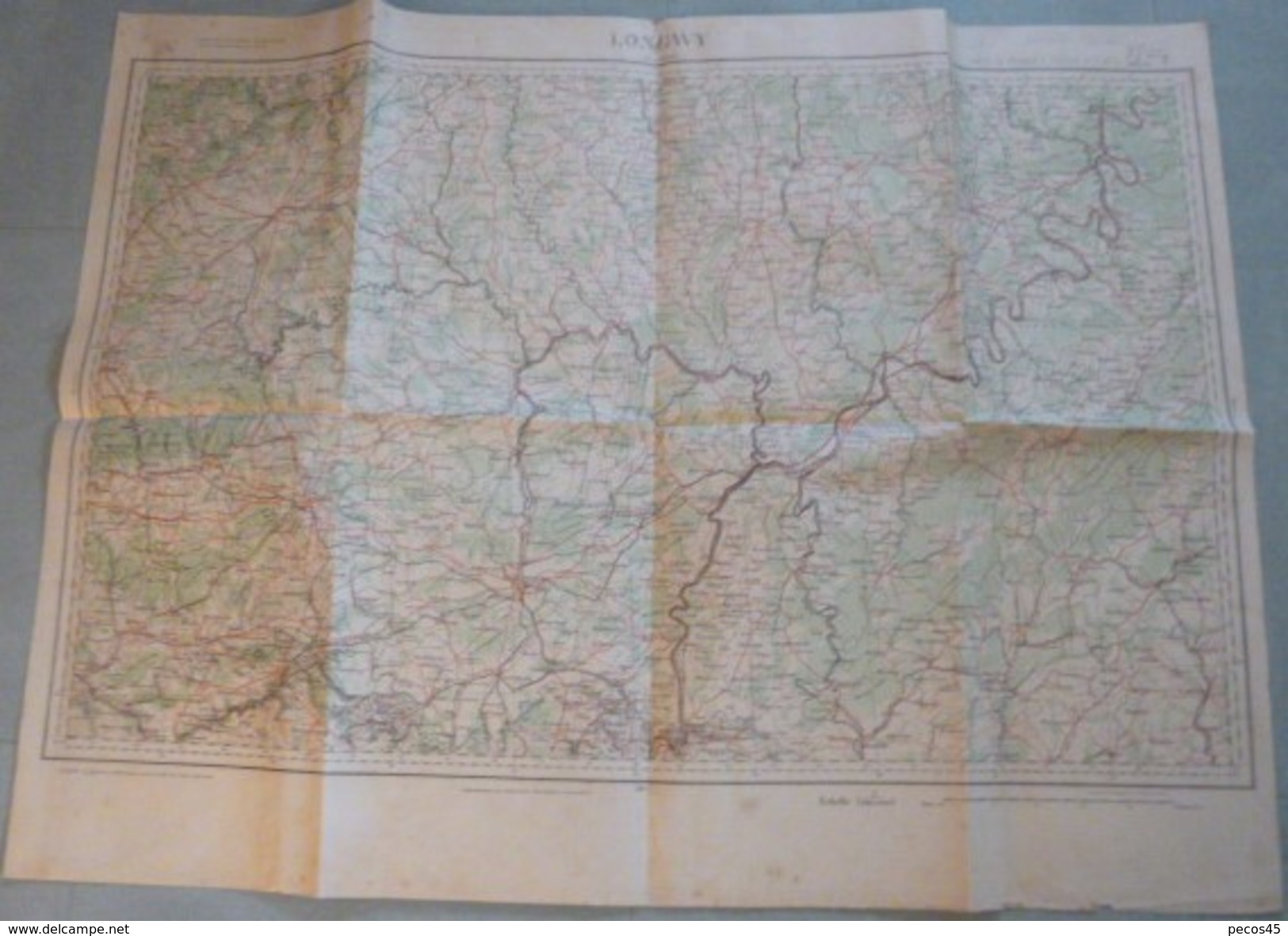 Carte Du S.G.A. : LONGWY / LUXEMBOURG / BASTOGNE / TREVES - 1 / 200 000ème - 1896 - Topographical Maps