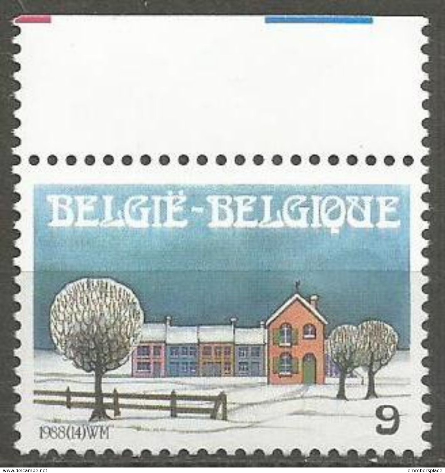 Belgium - 1988 Christmas  MNH **    Sc 1303 - Unused Stamps