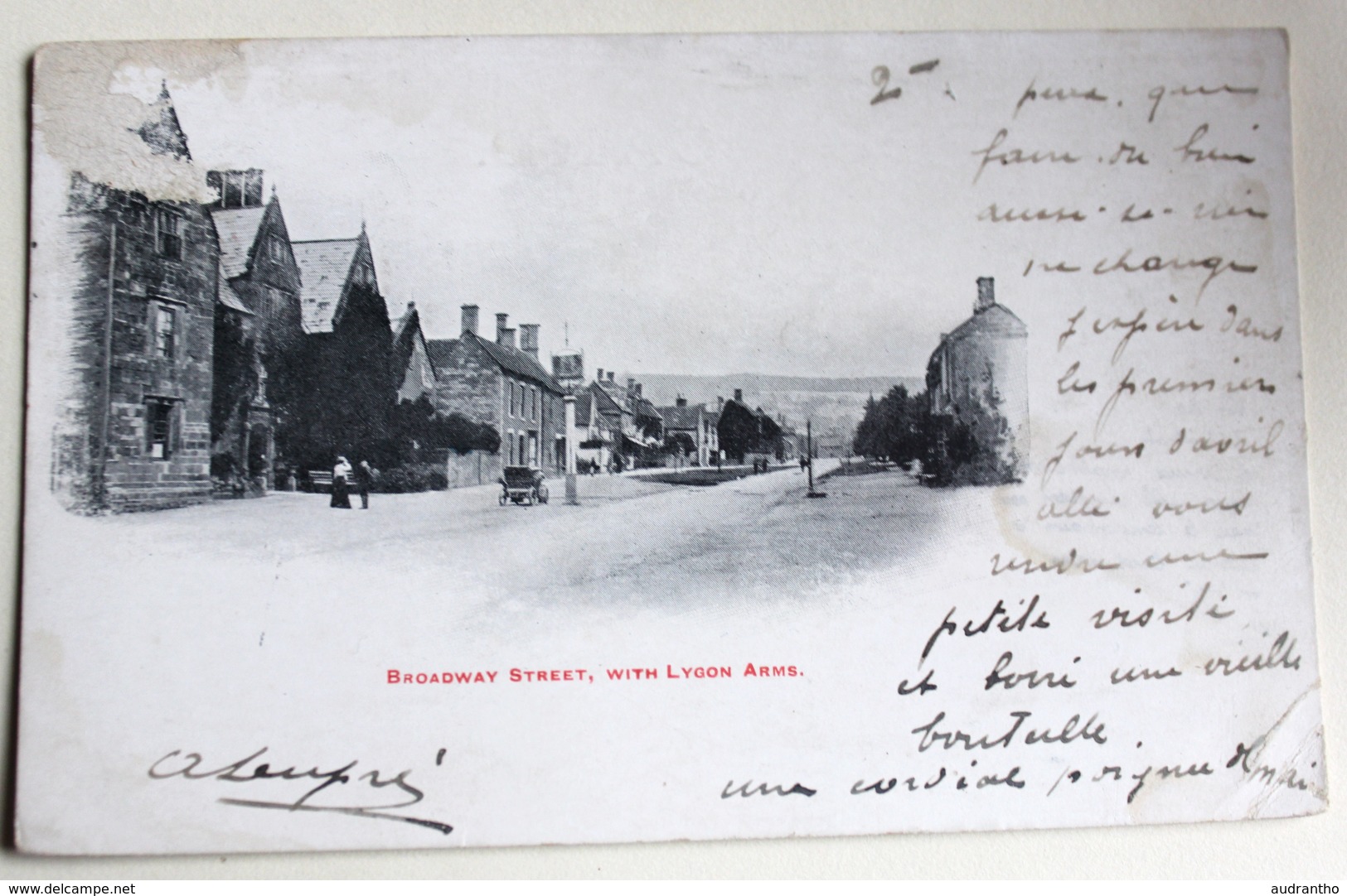 CPA Précurseur Broadway Street With Lygon Arms 1903 Worcestershire - Andere & Zonder Classificatie