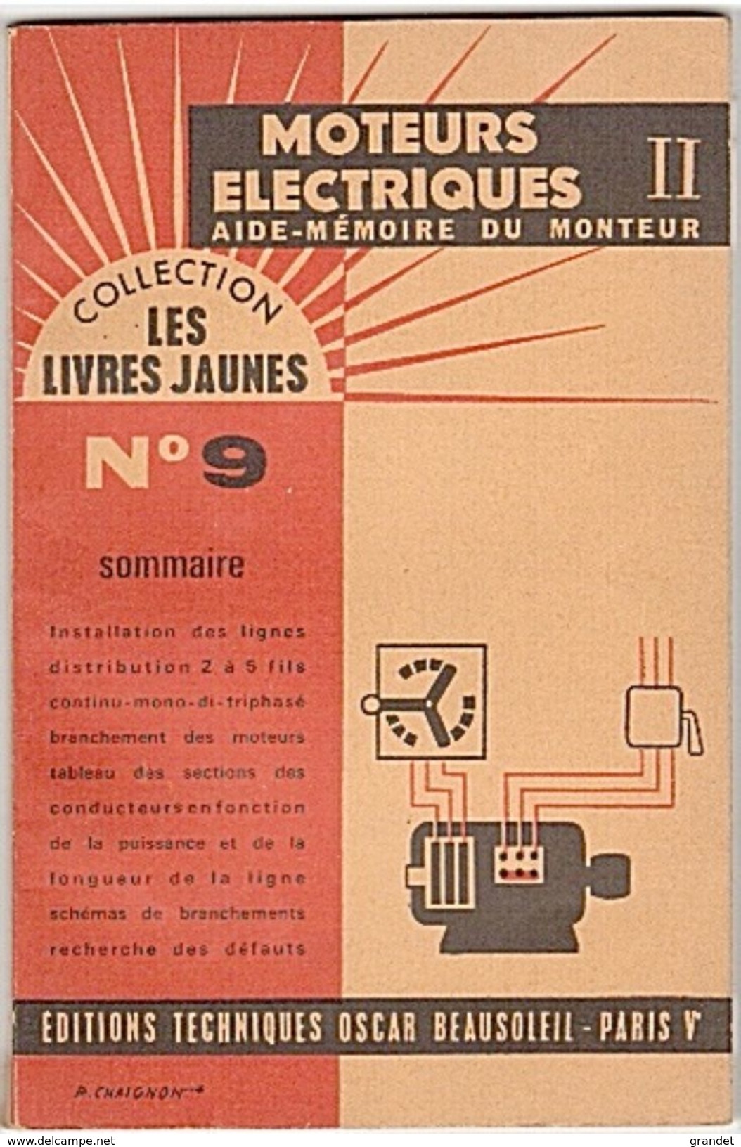 LES LIVRES JAUNES - MOTEURS - ELECTRIQUES - 1963 - 126 PAGES. - Bricolage / Técnico