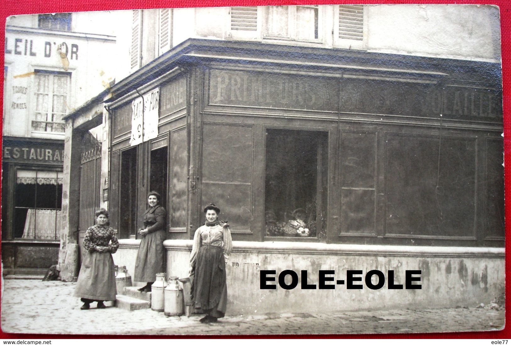 78 - Carte Photo - HOUILLES - Rue De Pontoise - Epicerie - Primeurs - Restaurant - Devanture - Hotel - Houilles