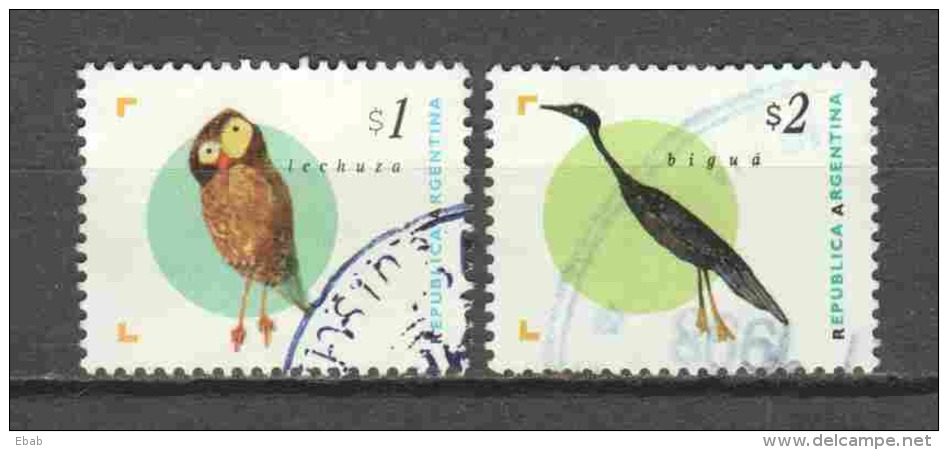 Argentina 1995 Mi 2266-2267 Canceled BIRDS - Gebraucht