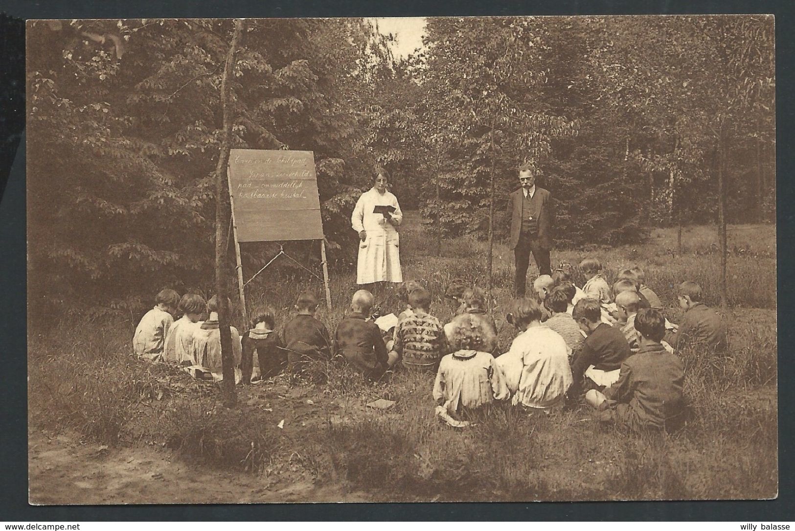 +++ CPA - Diesterweg's Openluchtschool Te HEIDE - Leesles - Nels   // - Kalmthout