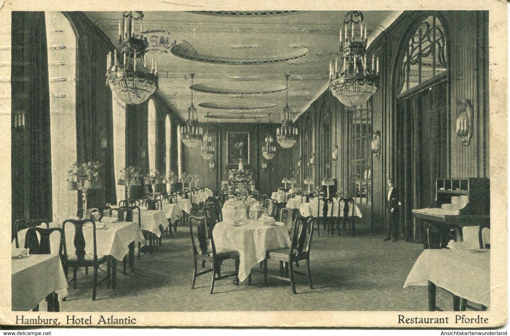 Hamburg - Hotel Atlantic. Restaurant Pfordte 1912 (003056) - Mitte