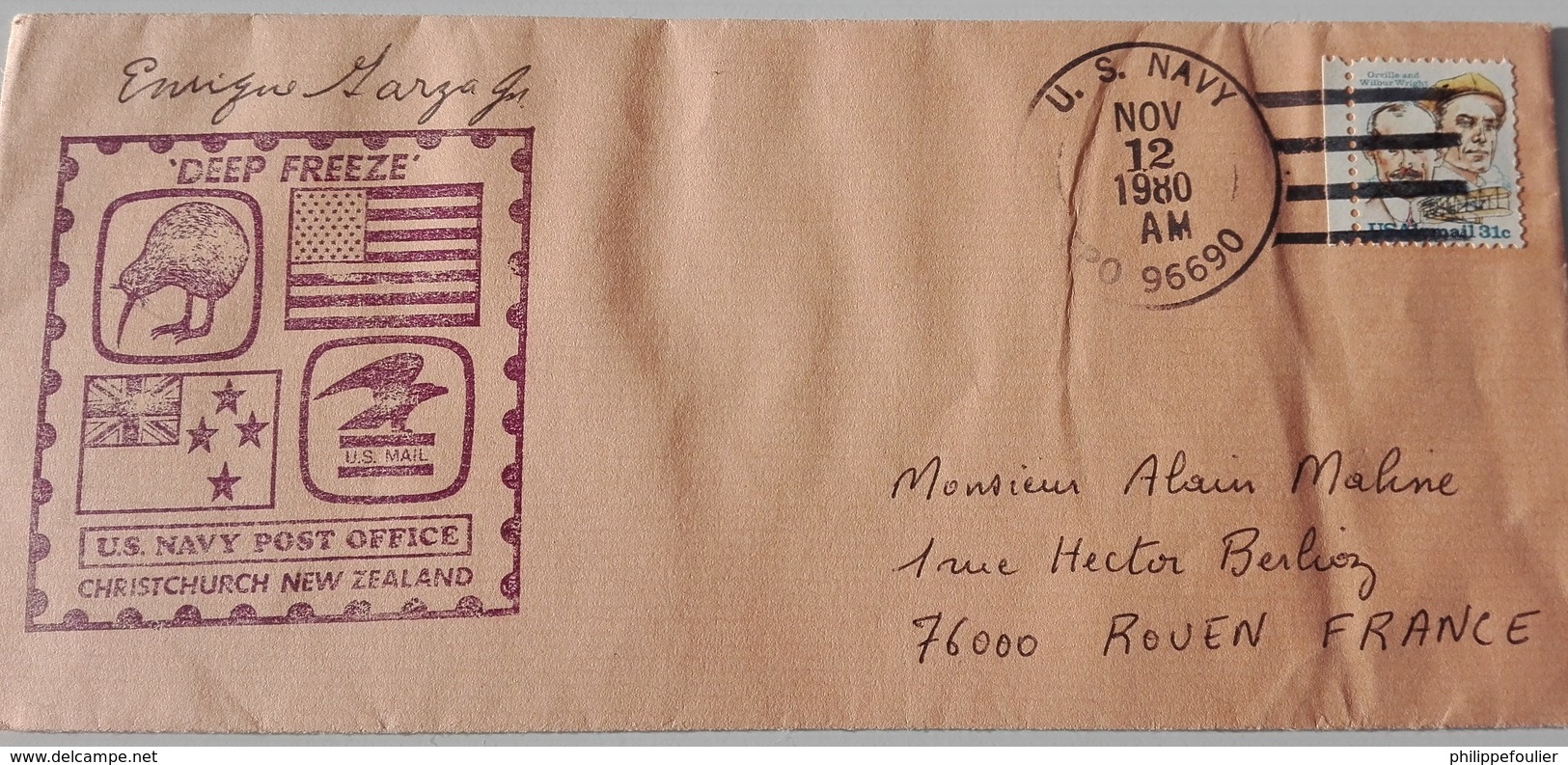 COVER Antarctic  US Navy Deep Freeze 11/80 - Other & Unclassified