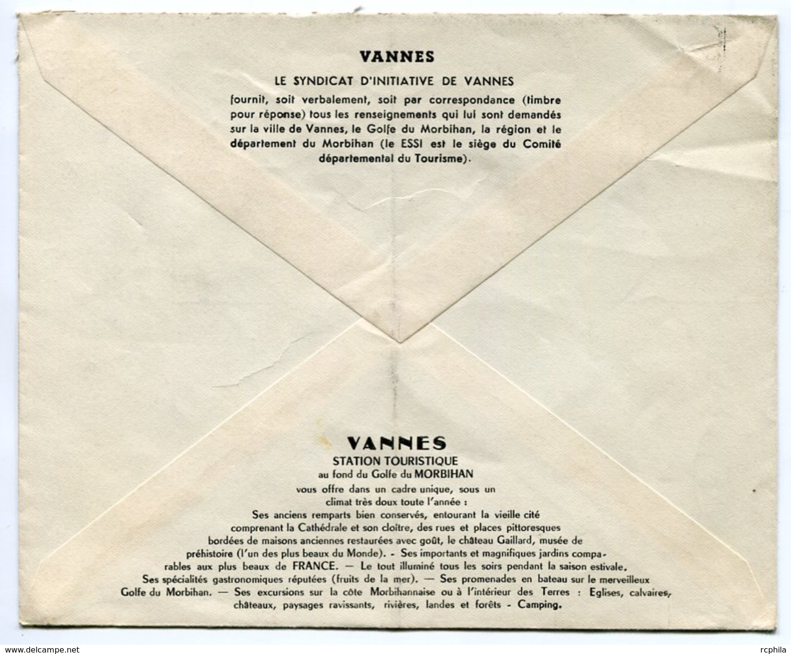 RC 6353 FRANCE 1962 VANNES MORBIHAN ENVELOPPE ILLUSTRÉE 25C DECARIS LETTRE COVER - 1961-....