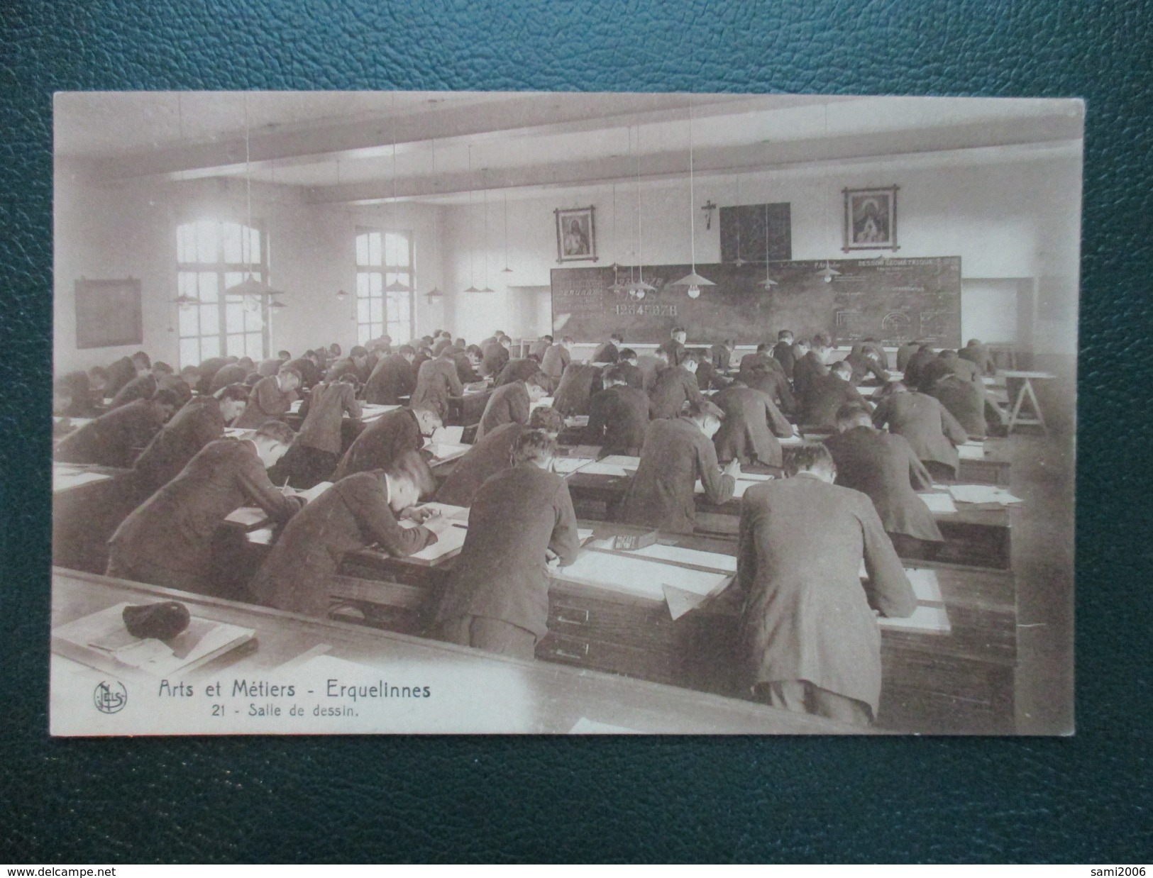 CPA BELGIQUE ERQUELINNES SALLE DE DESSIN ARTS ET METIERS - Erquelinnes