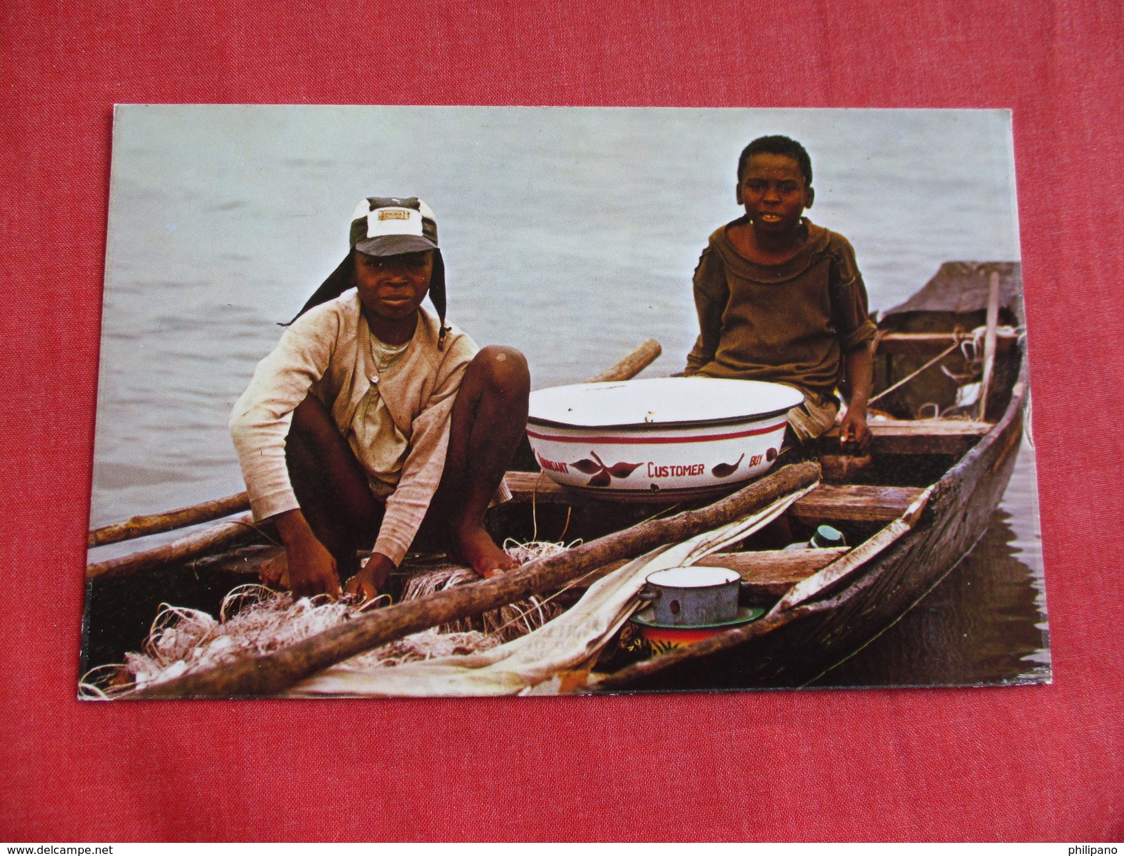 Boys In A Fishing Canoe Eastern Nigeria   Ref 2795 - Nigeria