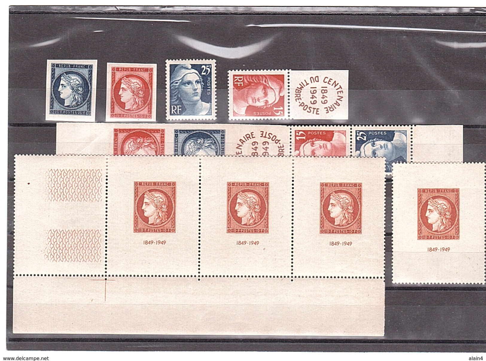 Timbres Français Semi Modernes Sans Charnière - Collections