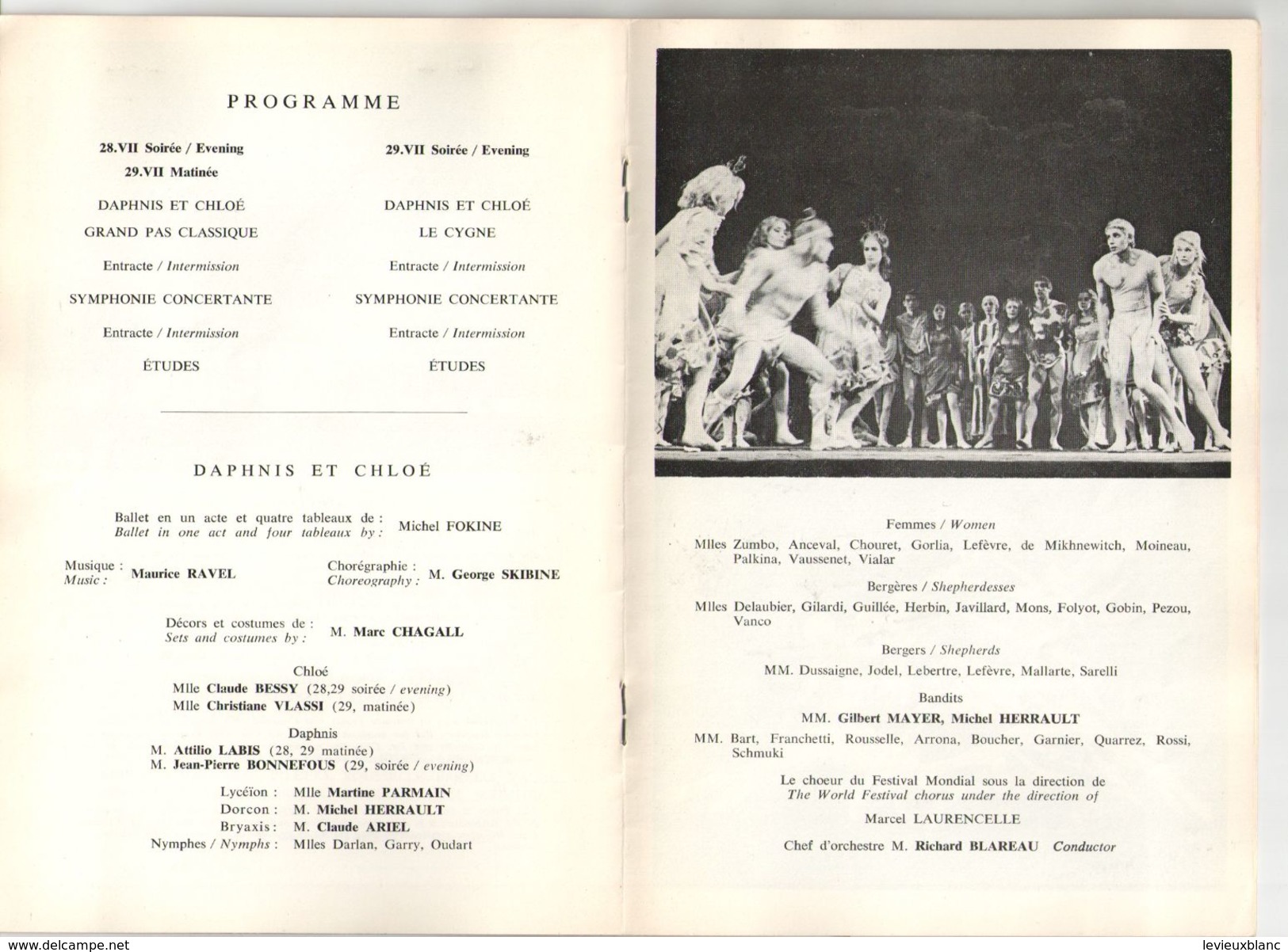 Fascicule/ Festival Mondial/ Expo Universelle Et Internationale/ Montréal67/ Grand Ballet Opéra De Paris/1967    PROG157 - Programma's