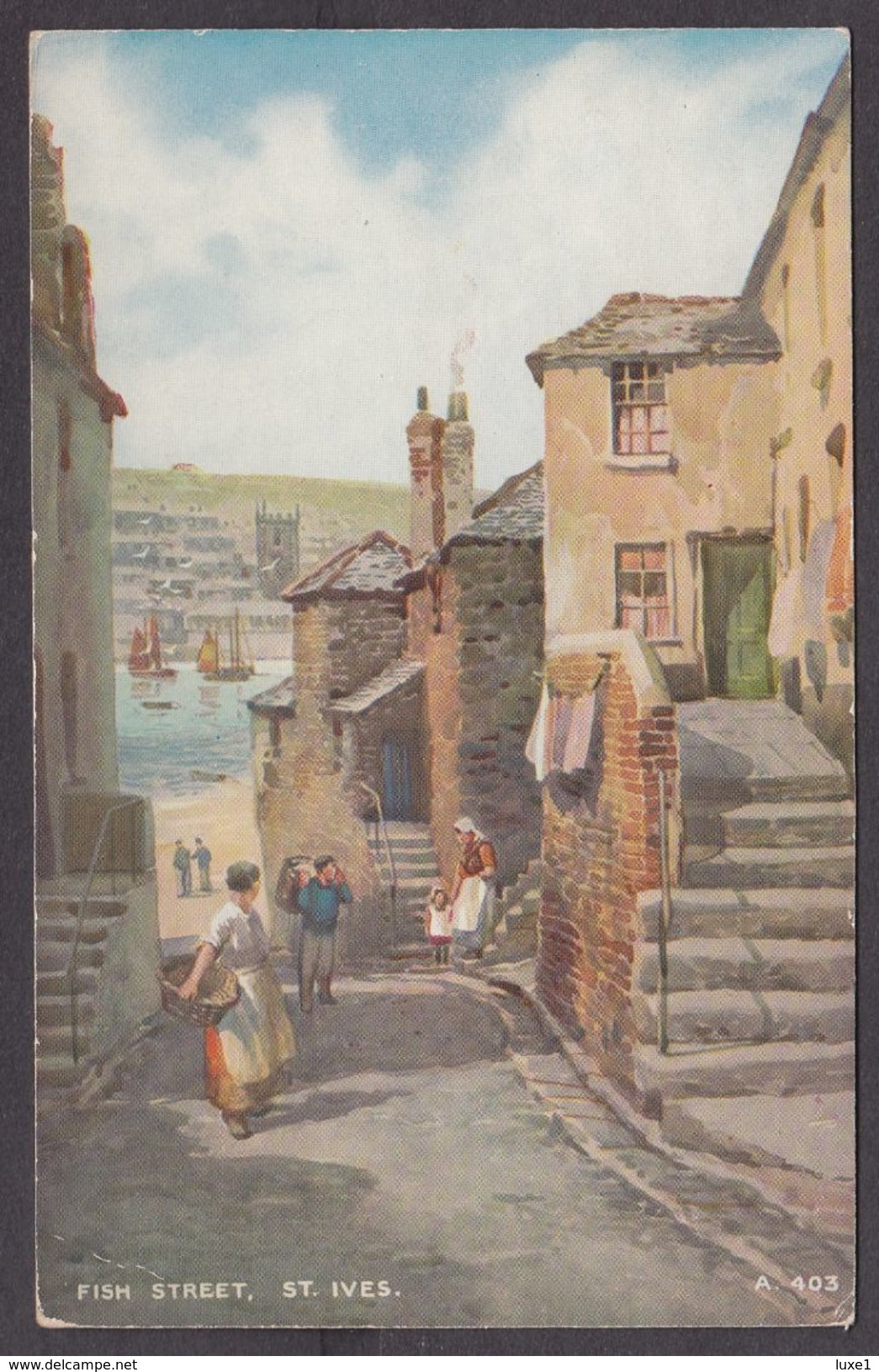 GREAT BRITAIN ,  ST. IVES  , OLD POSTCARD - St.Ives