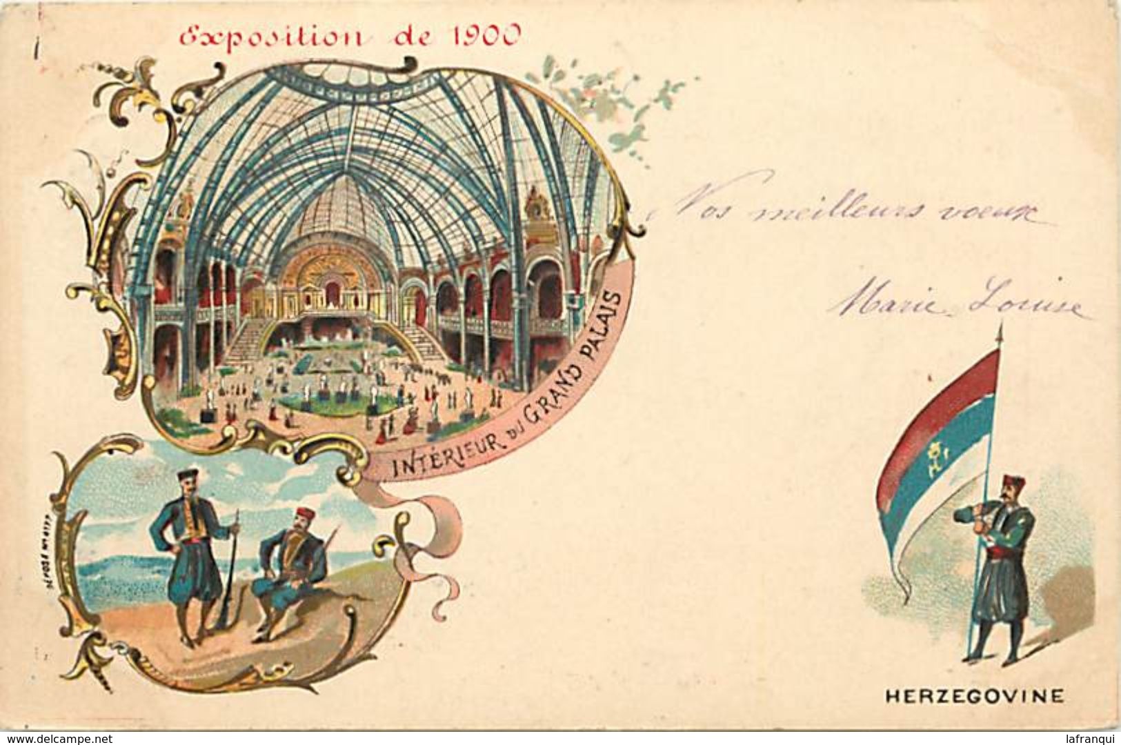 Pays Div-ref K516- Bosnie - Herzegovine - Exposition Universelle De 1900 A Paris -illustrateurs -dessin Illustrateur - - Bosnie-Herzegovine