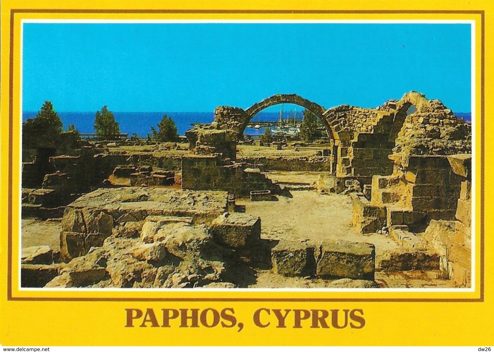 Chypre - Paphos, Cyprus - Colonnes, Château Byzantin - Carte Non Circulée - Cyprus