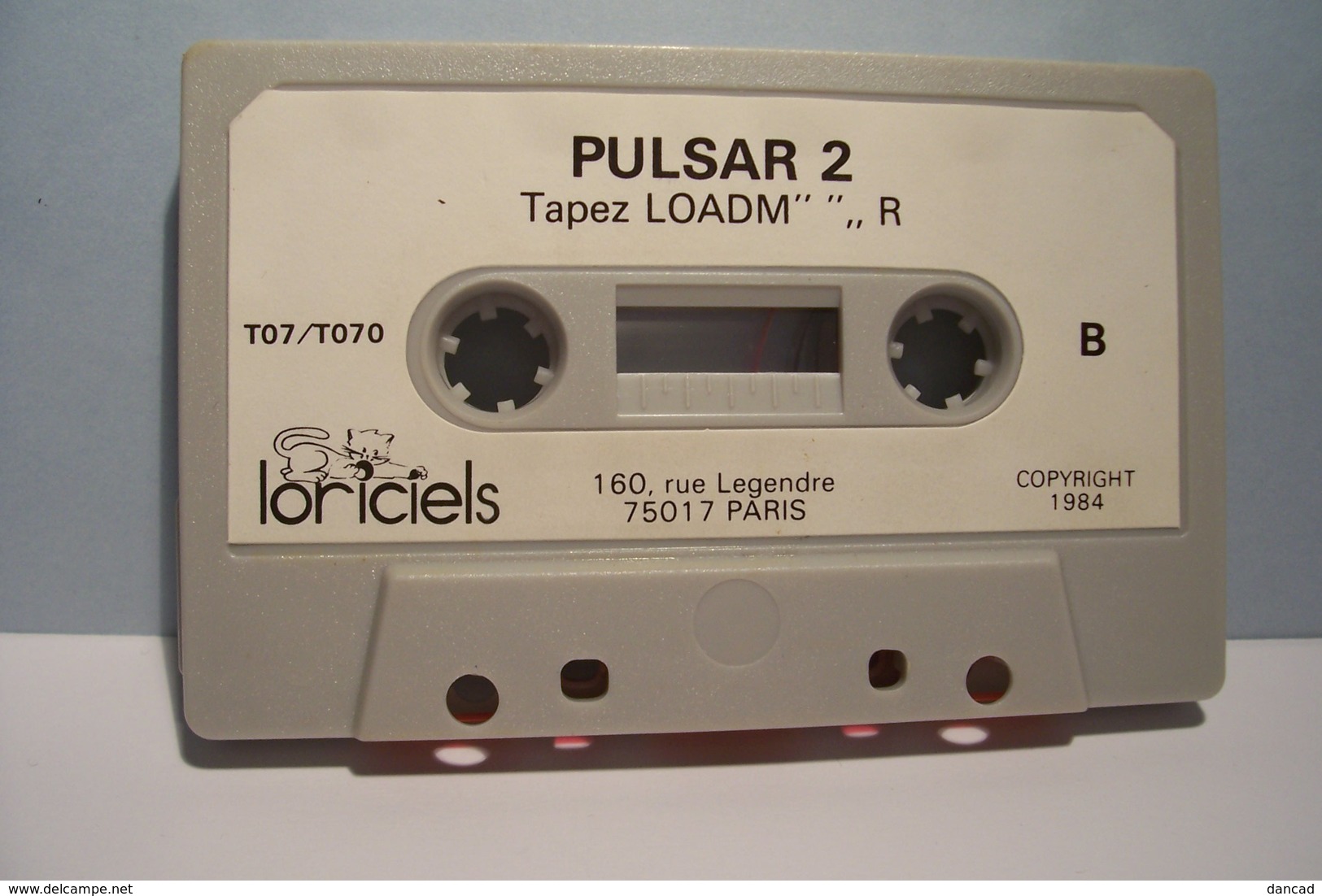 LORICIELS   Présente  PULSAR  II  -- T07 Ext 16K /  - T070  M05  PULSAR II   CASSETTE  - Copyright  Juillet 1984  - - Other & Unclassified