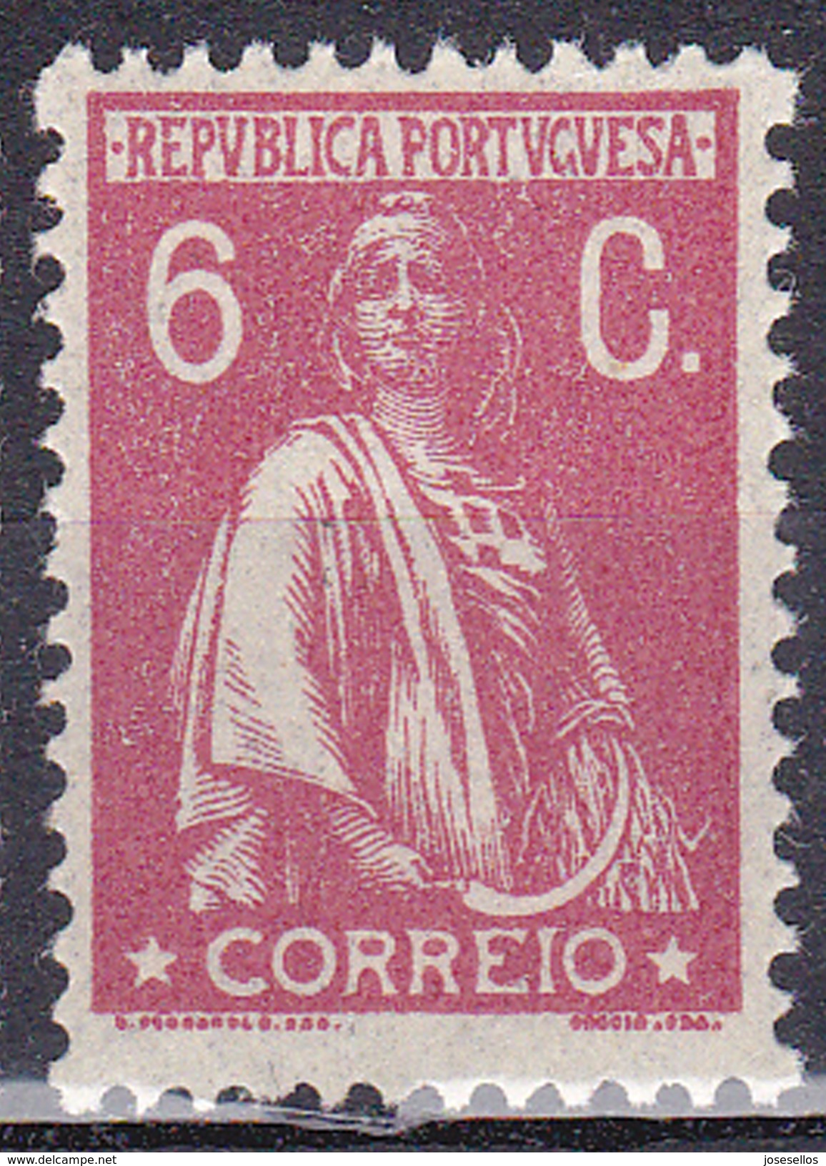Portugal 6C Ceres Dark Pink 1920  Afinsa 236-- 12X MNHOG No Faults. - Nuevos