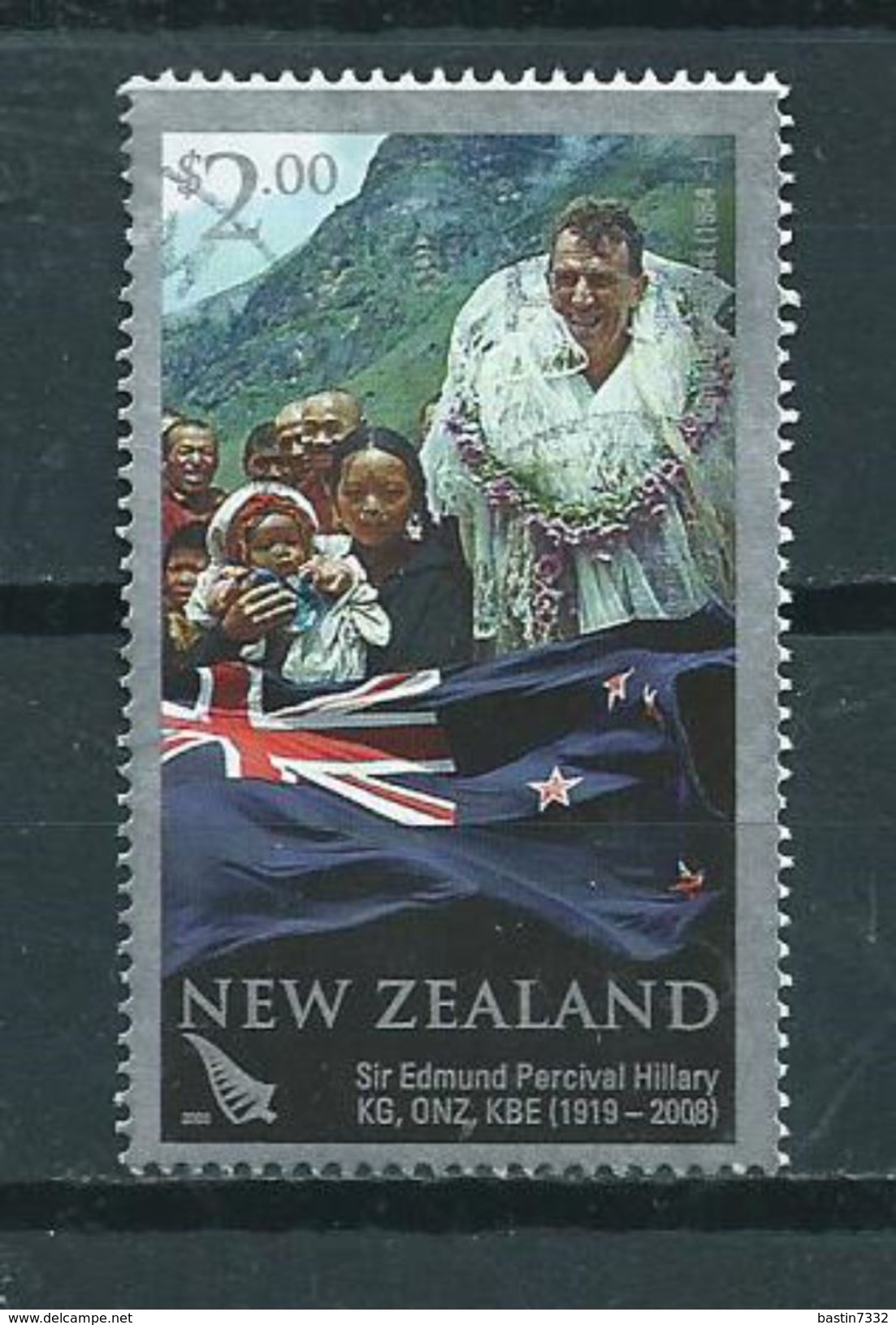 2008 New Zealand $2.00 Edmund Hillary Used/gebruikt/oblitere - Gebruikt