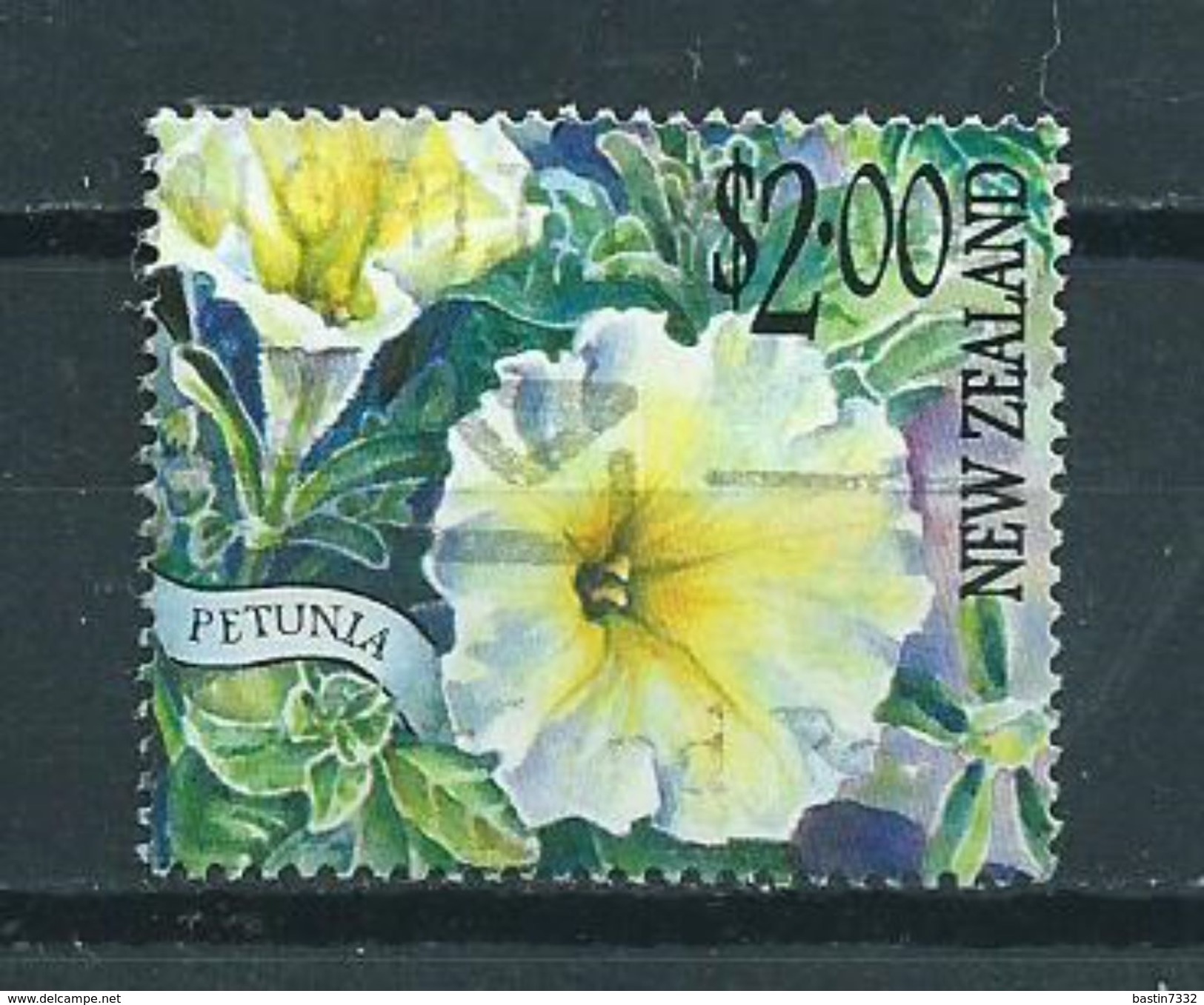 2001 New Zealand $2.00 Petunia,blümen,flowers Used/gebruikt/oblitere - Gebruikt