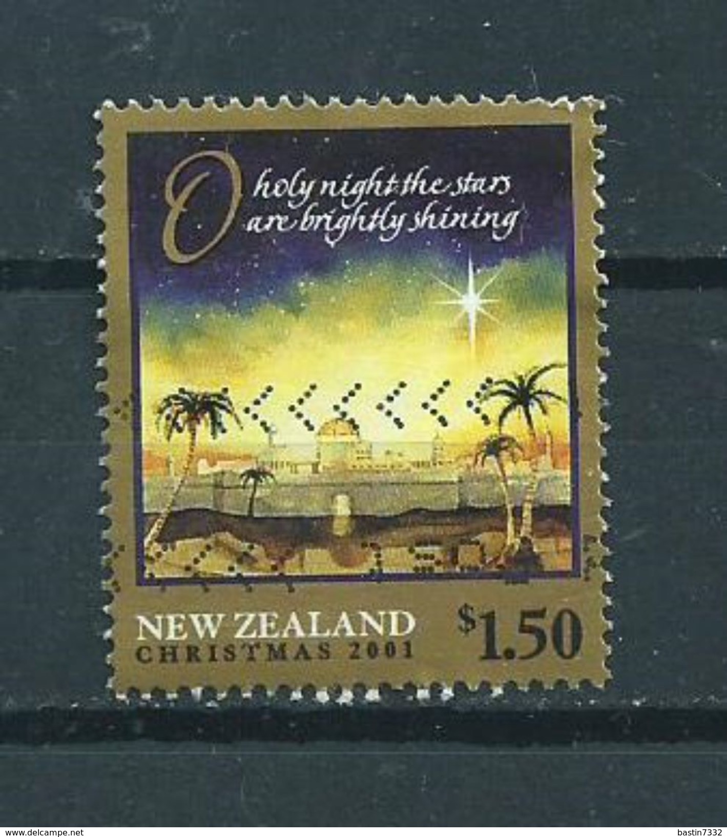 2001 New Zealand $1.50 Christmas,kerst,noël,weihnachten Used/gebruikt/oblitere - Gebruikt