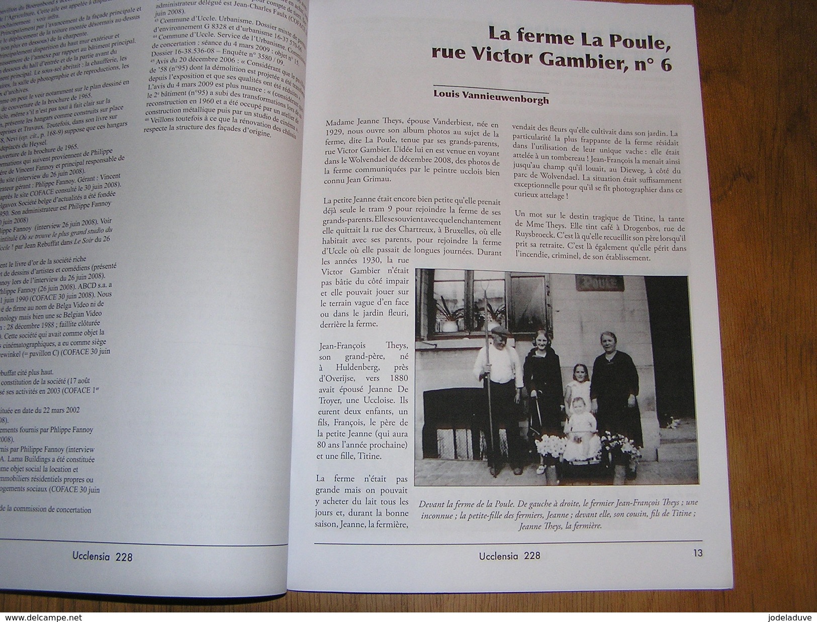 UCCLENSIA Revue N° 228 Régionalisme Brabant Uccle Expo 58 Ferme La Poule Colonel Blondeel SAS Guerre 40 45 Kermesses