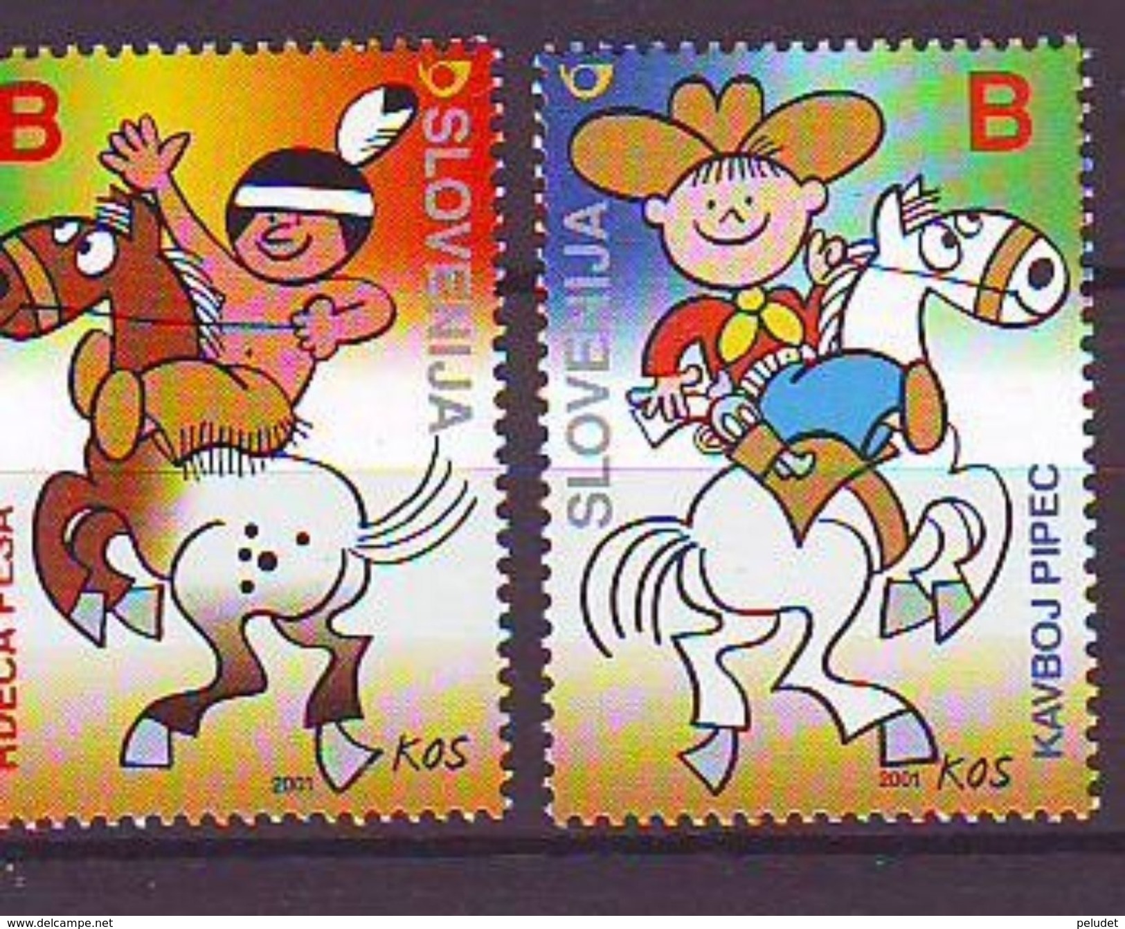 Slovenia - 2001, Comics 2v  - Mnh - Mi 341/42 - Eslovenia