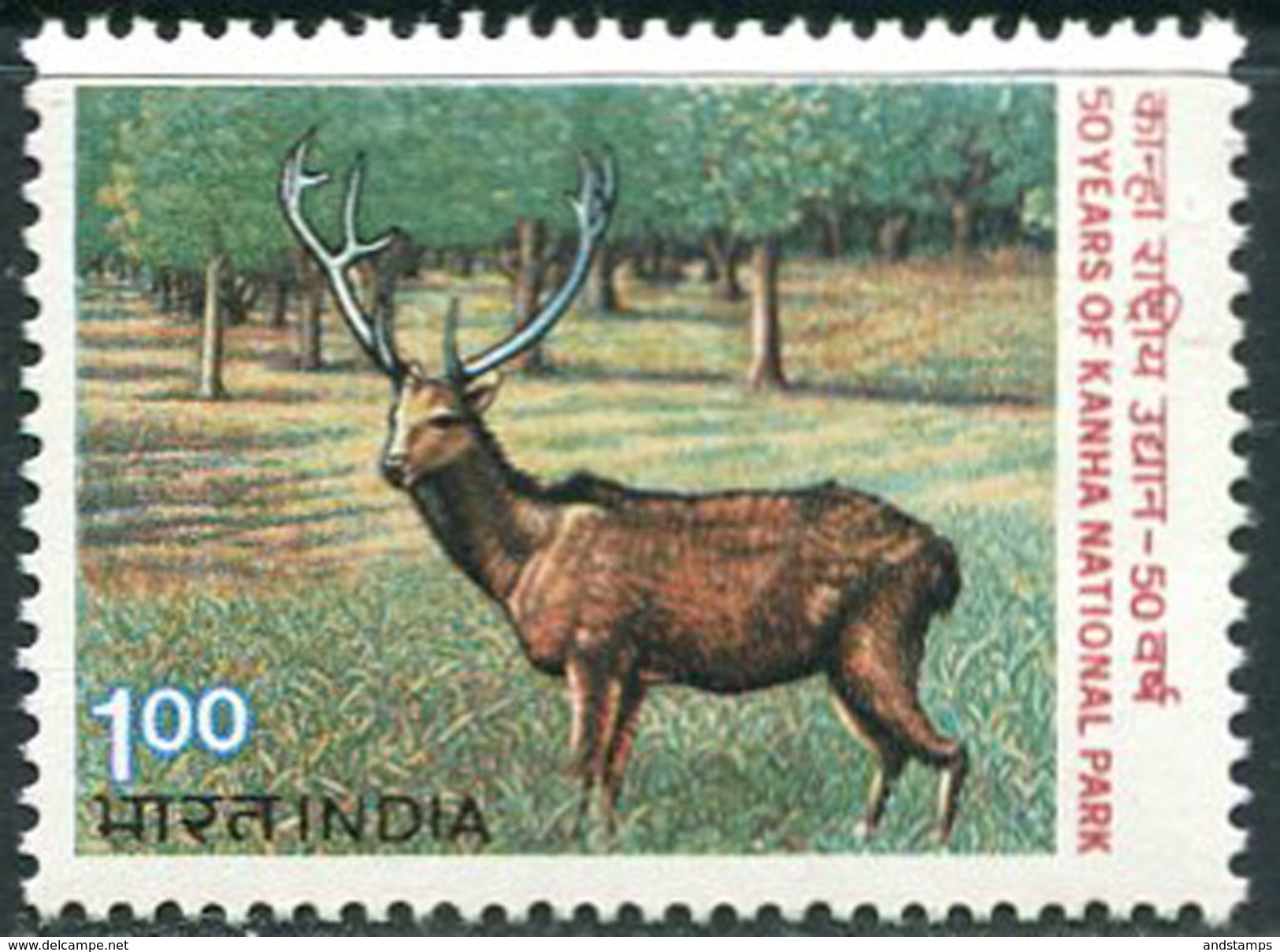 India 1983. Michel #952 MNH/Luxe. 50 Years Of Kanha National Park. Deer. (Ts17) - Unused Stamps