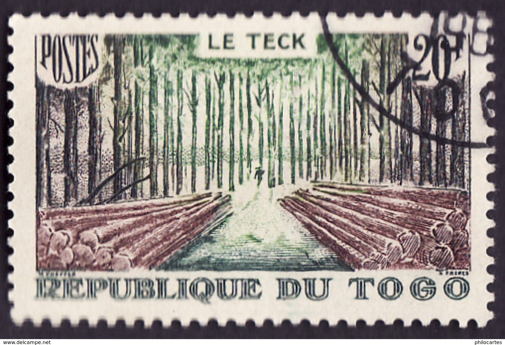 TOGO  1959 - YT 289 -  Teck  - Oblitéré - Used Stamps