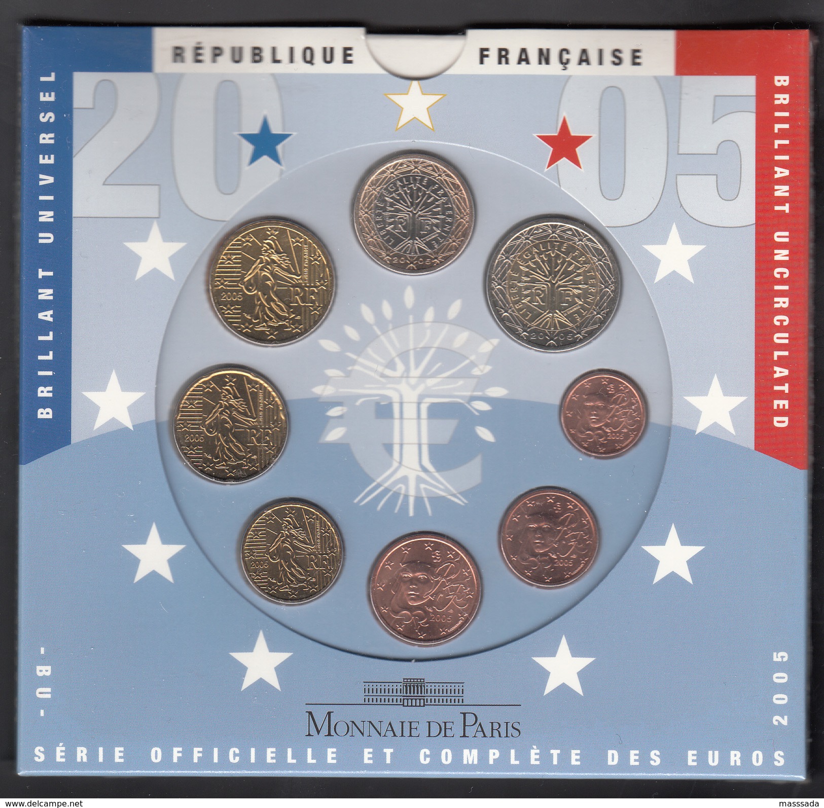 FRANCE  EURO SET 2005 BU SEALD - France