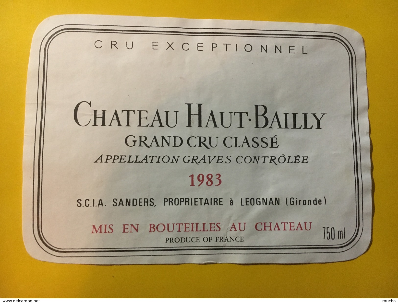 6417 -  Château Haut-Bailly 1983 Graves - Bordeaux