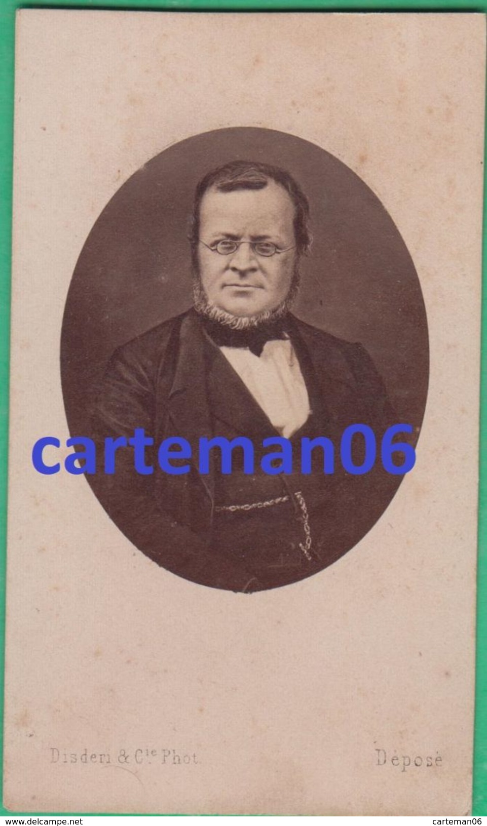 Photo - CDV - Camillo Benso Di Cavour, Président Du Conseil Et Ministre Italien - Photographe Disderi à Paris - Antiche (ante 1900)