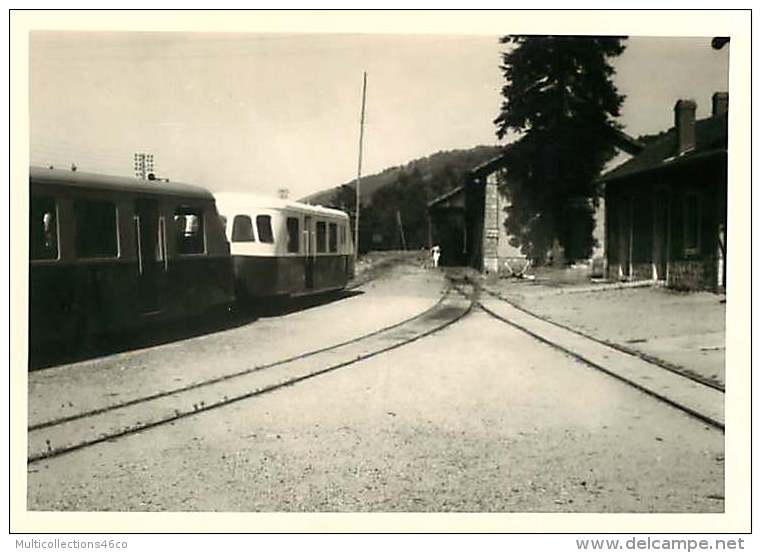 100118 PHOTO 1969 -  07 LAMASTRE Gare Rame Wagon - Train Chemin De Fer Locomotive - Lamastre