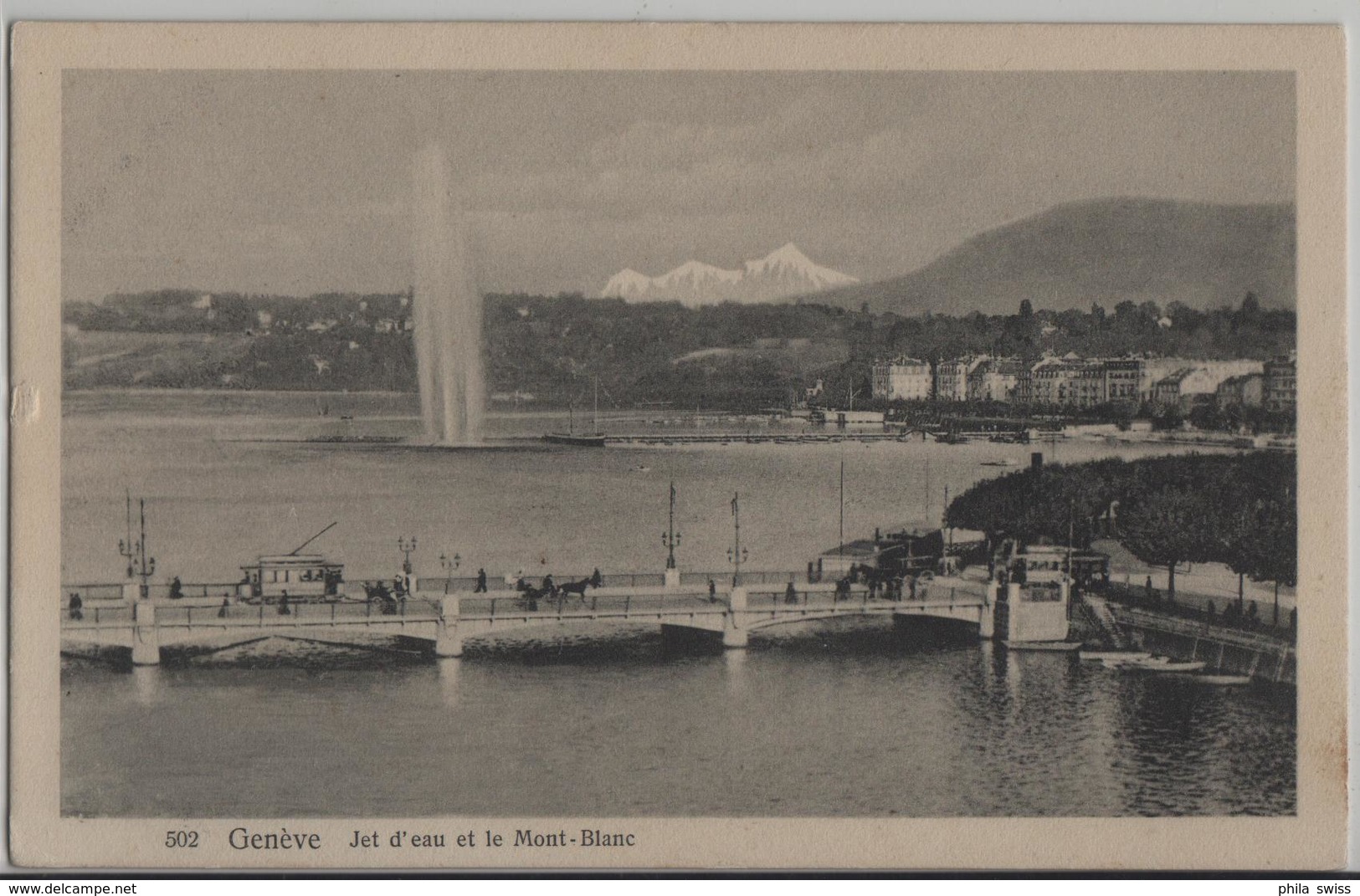 Geneve - Jet D'eau Et Le Mont-Blanc - Genève