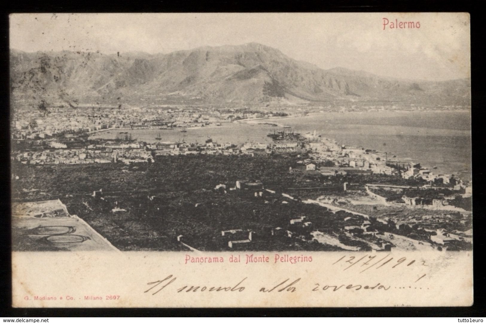 PALERMO 1902 - PANORAMA DAL MONTE PELLEGRINO - Palermo