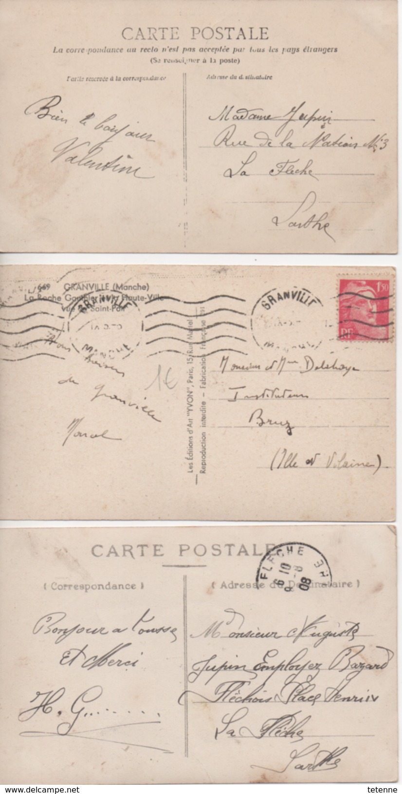 3 Cartes Postales De GRANVILLE (50) - Granville