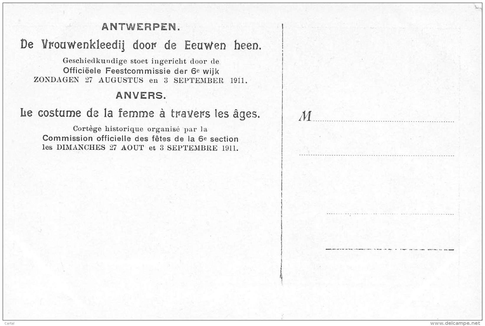 ANTWERPEN - De Vrouwenkleedij Door De Eeuwen Heen.  33. - 1860 - Antwerpen